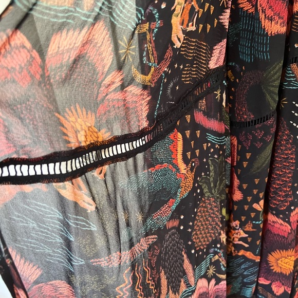 Farm Rio Black River Creatures Maxi Dress - Picture 12 of 13